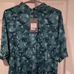 G/Fore XXL Skulls polo NWT
